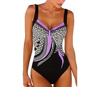 Bañadores Mujer Reductores Piscina Trajes De Baño Natación Reductor Barriga Una Pieza Espalda Abierta Bañadores Talla Grande Secado Rápido con Relleno Bañador Vientre Plano Deportivo Beachwear Oferta