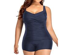 Bañadores Mujer Reductores Traje De Baño Mujer Bañador Volantes Sin Tirantes Con Aros Vientre Plano Deportivos Ropa Playa Antirozaduras Señora Tallas Grandes Elegante Reductor Push Up Xxxxxl Natación