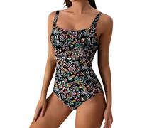 Bañadores Mujer Reductores Una Pieza Bañador Estampado Floral Reductor Barriga Trajes De Baño Sexy Talla Grande Espalda Expuesta Swimsuit Women Vientre Plano Fato De Banho Mulher