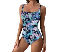Bañadores Mujer Reductores Una Pieza Bañador Estampado Floral Reductor Barriga Trajes De Baño Sexy Talla Grande Espalda Expuesta Swimsuit Women Vientre Plano Fato De Banho Mulher