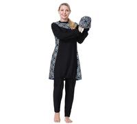 Bañadores Natacion Mujer Traje De Baño Islámico Femenino Conjunto De Tankini Holgado Y Bikini Empujar Mujer Bañador Turbo Bikini Bañador Speedo Sexy (a-Black, XXXL)