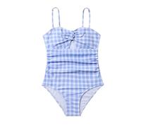 Bañadores Niña Bañador patrón de Verano Batik con Tirantes Ajustable 2025 Niñas Bikini Trajes Baño Traje Volante Moda Sexy Una Pieza para Pequeños Piscina Infantil