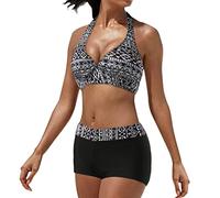 Bañadores Señora Conjuntos de Bikini Bikinis Mujer Braga Alta Bañador con Relleno Bikinis Mujer Traje de Baño Cintura Alta Control de Barriga Natacion Trajes de Baño Dos Piezas