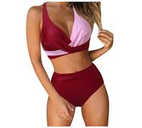 Bañadores Y Pareos Mujer Bañador Bikini Tanga Bañador Premamá Lunares Fajas para Controlar La Barriga Conjunto De Bikini De Traje Baño Push Up Traje Baño Dos Piezas para Mujer Dos Piezas