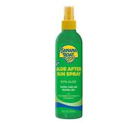 Banana Boat Aloe After Sun Spray con extracto de pepino y vitamina E de amplio espectro, 6 onzas.