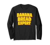Banana Bread Expert Funny Baking Home Baker Pastelero Chef Manga Larga