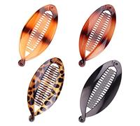 Banana Clip, 4 Piezas Clips De Plátano Bananas Hair Clip Pinzas De Pelo De Plátano Plátano Pinzas Para El Cabello Para Cabello De Damas y Niña,Clips de banano, Pinzas para el pelo de plátano