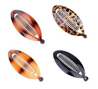 Banana Clip,4 pinzas para el cabello de plátano,peines grandes vintage de plátano,Clip de cola de caballo,peine de cola de pez,Para mujeres y niñas
