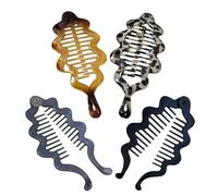 Banana Clip | Interlocking Anti-Slip 4 Pieeces | Hair Banana Clips - for Work Outtdoor Sports Travel Vacation Party Dating Daily Wear, Thick Fine Curly Types