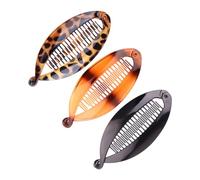 Banana Clips for Hair - 3 Piece Styling Hairpins | Wide Tooth Vintage Hair Clips with Secure Hold for Wedding Gathering Formal Holiday Daily Commuting Costume Women Girls Bridal Accessories