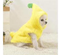 Banana Dog Winter Coat for Small Dogs, Extra-Warm Fleece Lined Winter Jacket for Dogs, Waterproof Windproof Cold Weather Apparel for Small Breed Puppies Under 35 lbs (M)