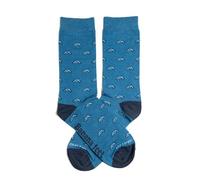 Banana Feet Calcetines Bicicletas Fantasía para Hombre y Mujer | Algodón Bordado con Diseños Divertidos y Originales | Calcetines Estampados Unisex Calidad Fabricación Local (Talla M, EU 36-40, Azul)