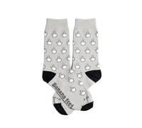 Banana Feet Calcetines F*** Off Fantasía para Hombre y Mujer | Algodón Bordado con Diseños Divertidos y Originales | Estampados Unisex Calidad y Fabricación Local (Talla L, EU 41-45, Color Gris)