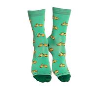 Banana Feet | Calcetines Scooter Fantasía | Para Hombre y Mujer | Algodón Bordado Transpirable | Diseño Divertido y Original | Estilo Media Caña | Fabricación Local | Talla M, EU 36-40 Verde