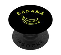 Banana Funny College Style Imagen Texto Fruta PopSockets PopGrip Adhesivo
