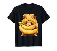Banana Guinea Pig Obra De Arte Amantes De Los Animales De La Fruta Amante Del Camiseta