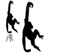Banana Hanger - Funny Monkey Magic Hook Toger, Organizador Perfect for Kitchen | Dormitorio, dormitorio y espacio de entrada para el hogar u oficina, ganchos de plátano de metal,