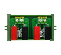 Banana Jack - Módulo de placa de ruptura (2 x 2 posiciones, montaje de tornillo)