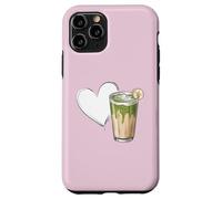 Banana Matcha Latte Love Green-Tea Vegan Vintage Foodie Carcasa para iPhone 11 Pro