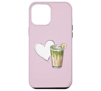 Banana Matcha Latte Love Green-Tea Vegan Vintage Foodie Carcasa para iPhone 12 Pro MAX