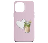 Banana Matcha Latte Love Green-Tea Vegan Vintage Foodie Carcasa para iPhone 13 Pro MAX
