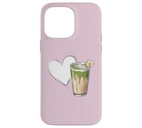 Banana Matcha Latte Love Green-Tea Vegan Vintage Foodie Carcasa para iPhone 14 Pro MAX