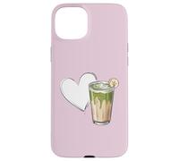 Banana Matcha Latte Love Green-Tea Vegan Vintage Foodie Carcasa para iPhone 15 Plus