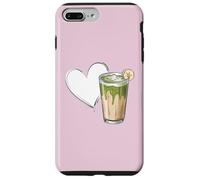 Banana Matcha Latte Love Green-Tea Vegan Vintage Foodie Carcasa para iPhone 7 Plus/8 Plus