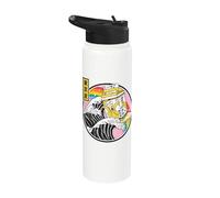 Banana Milk Carton Surfeando Great Wave Kawaii Rainbow Anime Stainless Steel Insulated Water Bottle