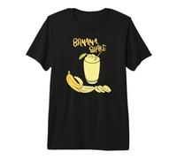 Banana Milk Shake Fresh Fruit Funny Banana Shake Drink Camiseta Premium