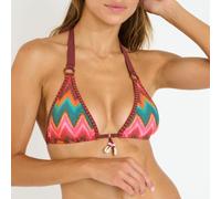 BANANA MOON Top de bikini triángulo LIKO - NALIKA. Color Naranja/Rosa