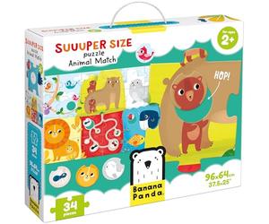 Banana Panda 49025 Animal Match - Puzle de Juguete, Multicolor