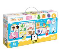 Banana Panda 49045 Food Truck, Shapes and Colors Puzzle, Juego (Importación USA)