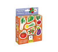Banana Panda Fruits & Veggies First Puzzle para niños pequeños - 19 coloridos rompecabezas de 2 piezas a juego | Juego educativo para mayores de 18 meses | Desarrolla el lenguaje, la observación y las