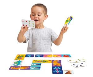 Banana Panda Let's Play Dino Dominoes 2+ - Juguete de Dinosaurio para niños pequeños a Partir de 2 años - Juego Educativo Educativo con Dinosaurios