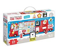 Banana Panda- Make-A-Match Fire Truck, Shapes Puzzle, Actividad de asignación, Juego, Color Ocean Tides (Bright Junior Media z o.o. SP. k. 49044)