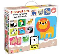 Banana Panda- Memory Game Wild Animals Panda Actividad de asignación, Juego, Multicolor (Bright Junior Media z o.o. SP. k. 49121)