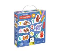 Banana Panda Puzzle educativo con números y animales, 20 piezas, para niños pequeños