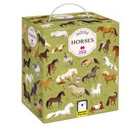 Banana Panda- Puzzlove Horses Caballos Acertijos, Colores Brillantes (49216)