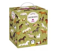 Banana Panda- Puzzlove Horses Caballos Acertijos, Colores Brillantes (49216)