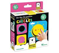 Banana Panda -Store On-The-Go Set-Incluye 8 Puzzles para Principiantes de Dos Piezas para Promover el Aprendizaje temprano y Las Habilidades motoras Finas, Rompecabezas Discovering Circles 12m+