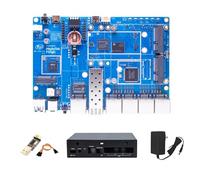 Banana Pi BPI-R4 Lite - Placa de desarrollo/enrutador Wi-Fi 7, Quad-Core MT7987A SOC, 2.5G SFP y RJ45 WAN, OpenWrt, 8GB eMMC, 4xGbE puertos, compatible con 4G/5G, puerta de enlace NAS Smart Home (con