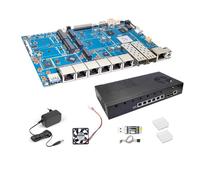 Banana Pi BPI R4 Pro WiFi 7 Router OpenWrt, MT7988A CPU 4/8GB DDR4 RAM 4X 2,5G Ethernet Port 2X 10G Fibra óptica Port Soporta 4G/5G, para Smart Home NAS Gateway Internet Service Router (KIT2,4 GB RAM)