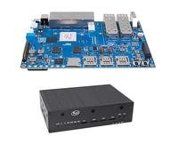 Banana Pi BPI-R4 Smart Router Board con procesador MT7988A Quad-Core ARM Cortex-A73, soporte OpenWrt, placa de desarrollo de red profesional (4 GB RAM Single Board + funda mental)