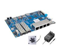 Banana Pi BPI-R4 WiFi 7 - Placa de desarrollo de enrutador con chip MediaTek MT7988A, 4 GB de RAM y 8G eMMC integrados, 2 ranuras SFP de 10 GB, conexión de red de 4 GB (paquete estándar)