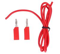 Banana Plug Test Leads Kit | 4mm Universal Electrical Multimeter 30VAC - 60VDC 19A | Brass Connectors for Car Batteries/Voltage Testers/Electrical Projects | Model J.70010 (Red)