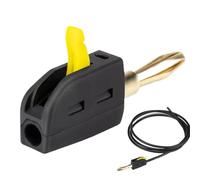 Banana Plugs for Speaker Wire, Quick Connect Terminals, Stainless Steel 250v Speaker Connectors, Efficient Banana Jack Adapters for Easy Installation, Ideal for Audio Systems, 0.31x1.71 Inches