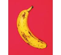 Banana Pop Art Notebook - Red Cover: Lined notebook with a pop art twist - perfect for students, writers, and gift-givers