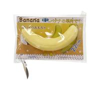Banana Stress Toy Set - Soft-Realistic Novelty Squeeze Item, Quiet Elastic Fidget Grip Piece, Calming Hand Press Object, Toy Accessory, Relax Aid for Family Friends Youth Teens Office Work
