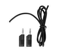 Banana Test Lead Kit | 4mm Male to Male Brass Connectors | 32A 1000V for Electricity Testing/Car Batteries/Voltage Tester | High - Grade PE Material (Black)